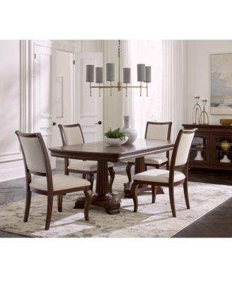 Macy's - Nelman 5-Pc. Rectangular Dining Set (Table & 4 Side Chairs), Created for