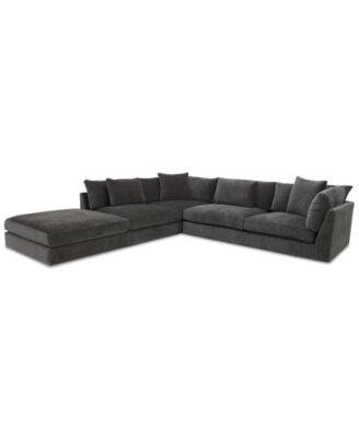 Furniture - 3-Pc. Fabric Sectional Sofa