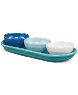 Fiesta - Coastal Blues Mixed Colors 4-Piece Condiment Set