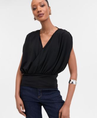 I.N.C. International Concepts - Women's Surplice V-Neck Top