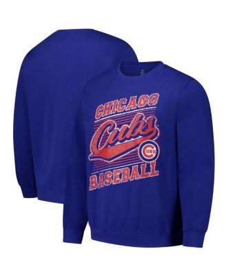 Stitches - Men's Royal Chicago Cubs Pullover Sweatshirt
