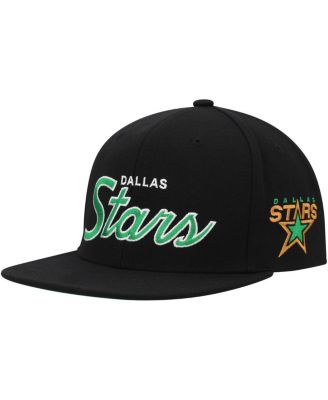 Mitchell & Ness - Men's Black Dallas Stars Core Team Script 2.0 Snapback Hat