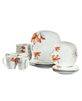 Tabletops Unlimited - Lily 16-Pc. Dinnerware Set, Service for 4