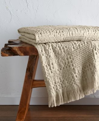 Oake - Mixed Waffle Throw, 50" x 60"