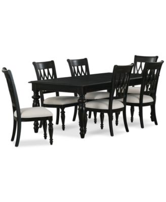 Macy's - Daria 7 Pc. Dining Set (Rectangular Table & 6 Side Chairs)