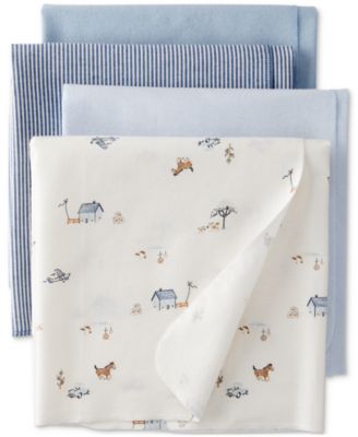 Carter's - Baby Cotton Receiving Blankets, 4 Pack