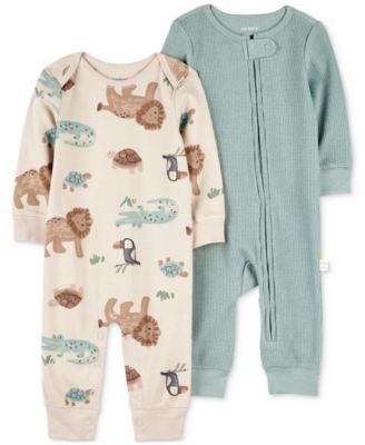 Carter's - Baby Boys 2-Pk. Long-Sleeve Jumpsuits