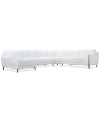Furniture - Briannie 4-Pc. Fabric Chaise Sectional