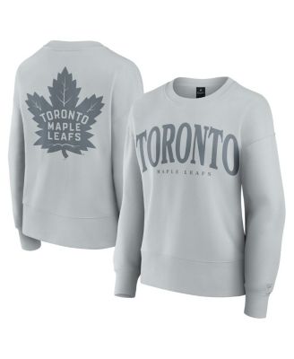Fanatics - Women's Gray Toronto Maple Leaves Elements Flow Pullover Sweatshirt