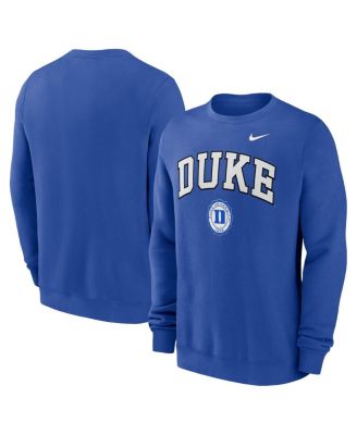 Nike - Men's Royal Duke Blue Devils Arched Seal Pullover Sweatshirt
