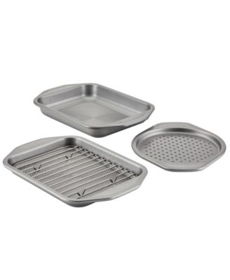 Circulon - Total Bakeware Nonstick Toaster Oven & Personal Pizza Pan 4-Pc. Baking Set