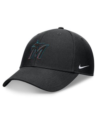 Nike - Men's Black Miami Marlins Club Performance Adjustable Hat