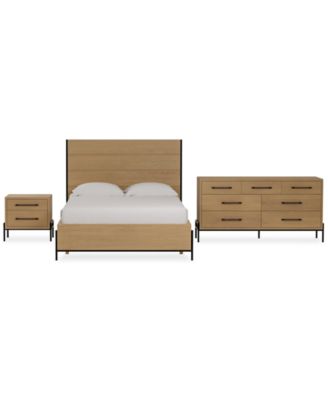 Furniture - Linstead 3-Pc. Full Panel Set (Bed, Dresser & Nightstand)