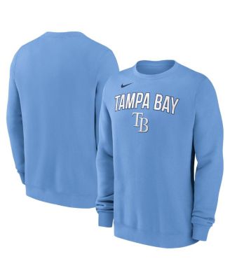 Nike - Men's Light Blue Tampa Bay Rays Pullover Sweatshirt