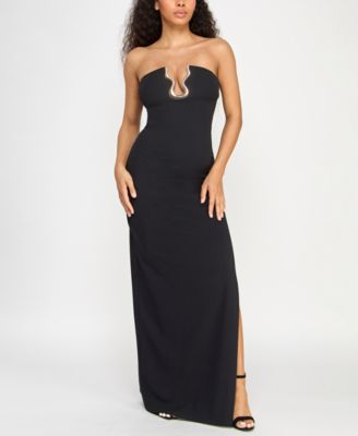 SENI & CADE - Juniors' Hardware-Trim Gown