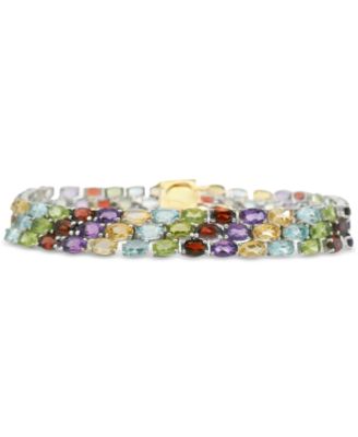 Macy's - Multi-Gemstone Flex Bracelet (25-7/8 ct. t.w.) in Sterling Silver
