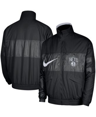 Nike - Men's Black Brooklyn Nets Courtside Versus Capsule Full-Zip Jacket