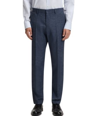 Hugo Boss - Men's Patterned Stretch Slim-Fit Pants
