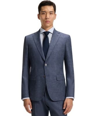 Hugo Boss - Men's Patterned Stretch Slim-Fit Blazer