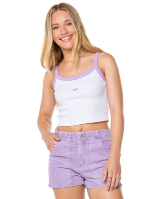 Roxy - Juniors' Sand Bar Sleeveless Crop Top