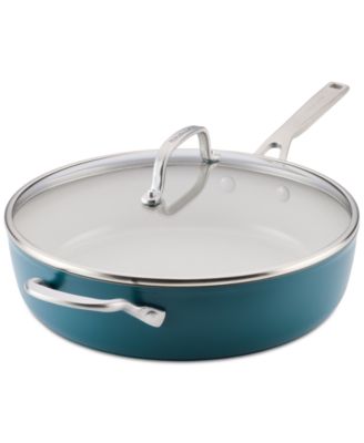 Hard-Anodized Ceramic Induction 5-Qt. Sauté Pan with Lid image