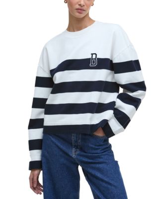 Barbour - Women's Embroidered Striped Sweatshirt
