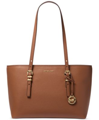Michael Kors - Quinn Large Leather East West Top Zip Tote