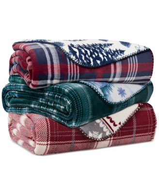 Weatherproof Vintage - Nowell Reversible Plaid Throw Blanket, 50" x 70"