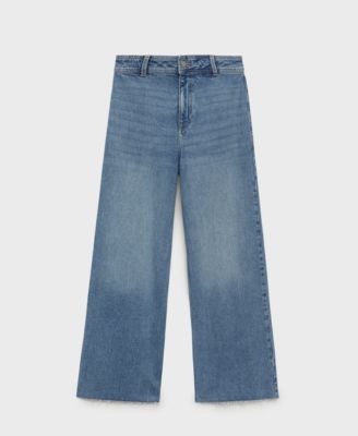 MANGO - Women's Catherin Culotte High-Rise Jeans
