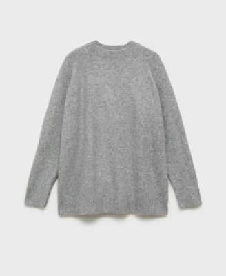 MANGO - Women's Round-Neck Knitted Sweater