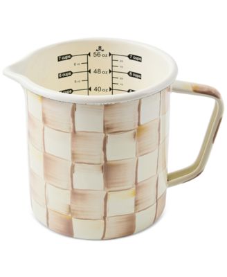 MacKenzie-Childs - Mocha Check Enameled 7-Cup Measuring Cup