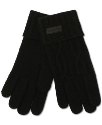 Hunter - Cuffed Cable-Knit Gloves