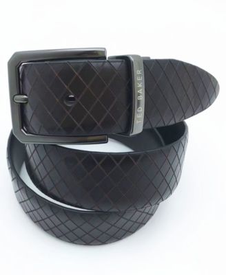Ted Baker - Men's Embossed Reversible Leather Belt