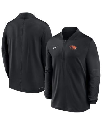 Nike - Men's Black Oregon State Beavers Dri-FIT Half-Zip Pullover Sweatshirt