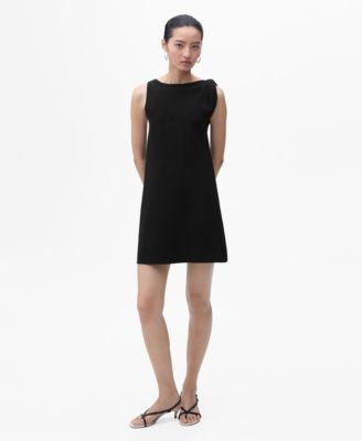 MANGO - Women's Asymmetrical Knitted Dress