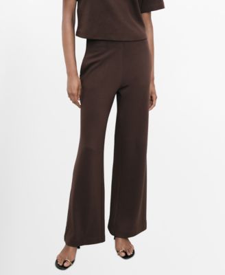 MANGO - Women's Straight-Fit Cotton Pants