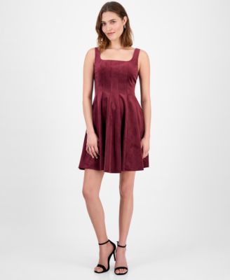 Sam Edelman - Women's Square Neck Velvet Dress