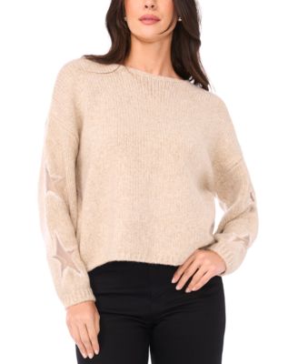 Sam & Jess - Women's Crewneck Star Pattern Sweater