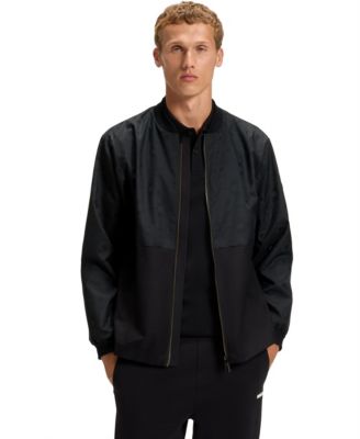 Hugo Boss - Men's Monogram Jacquard Bomber Jacket