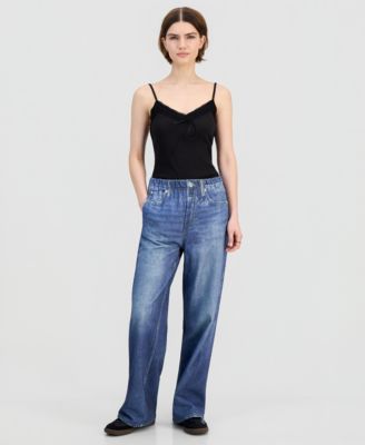 Indigo Rein - Juniors' Dream Printed Pull-On Jeans