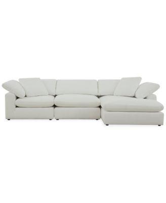 Fog 3-Pc. Fabric Chaise Sectional Sofa Set image
