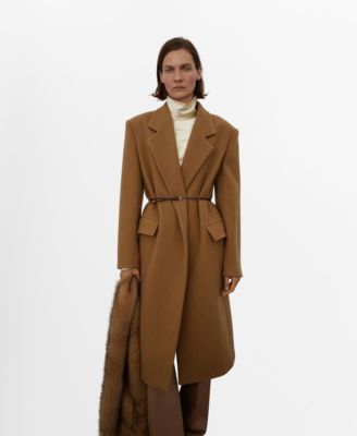 MANGO - Women's Lapels Wool Coat
