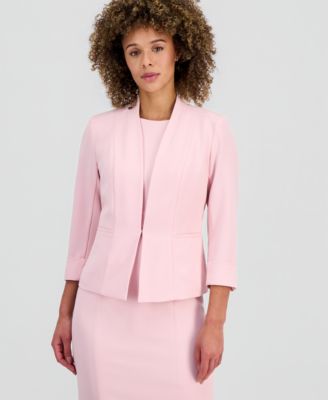 Kasper - Women's 3/4-Sleeve Kiss-Front Blazer