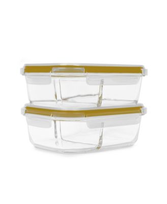 Sedona - 2-Pack Divided Glass Storage Set