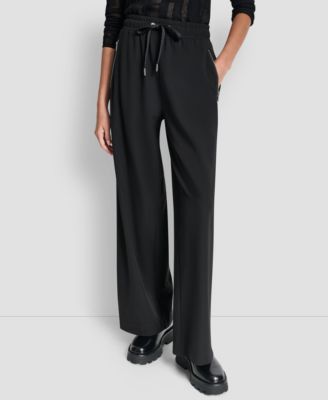 DKNY - Women's Pull-On Wide-Leg Pants