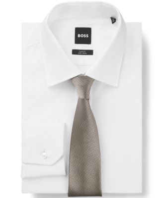 Hugo Boss - Men's Jacquard Pattern Silk Slim Tie
