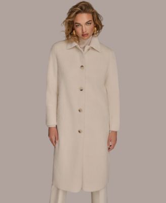 Donna Karan New York - Women's Button Front Maxi Coat