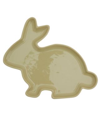 Green Easter Bunny Serving Tray, Exclusively at Macy's image