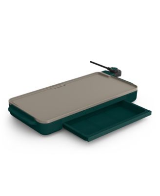 10" x 20" Griddle with Warming Tray, Forest Green image