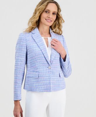 Kasper - Women's Tweed One-Button Jacket